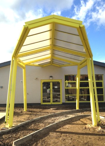 Bespoke Play Canopy installed at Repton Manor Primary School in Kent
