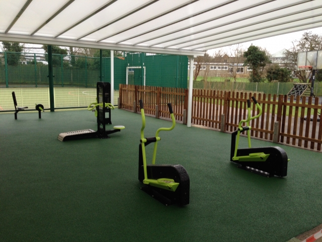 Colnbrook School - Outside Gym Canopy