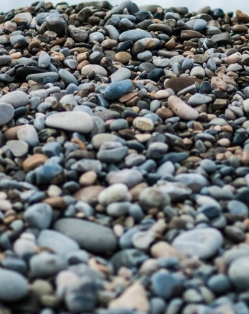Stones on a beach small portrait