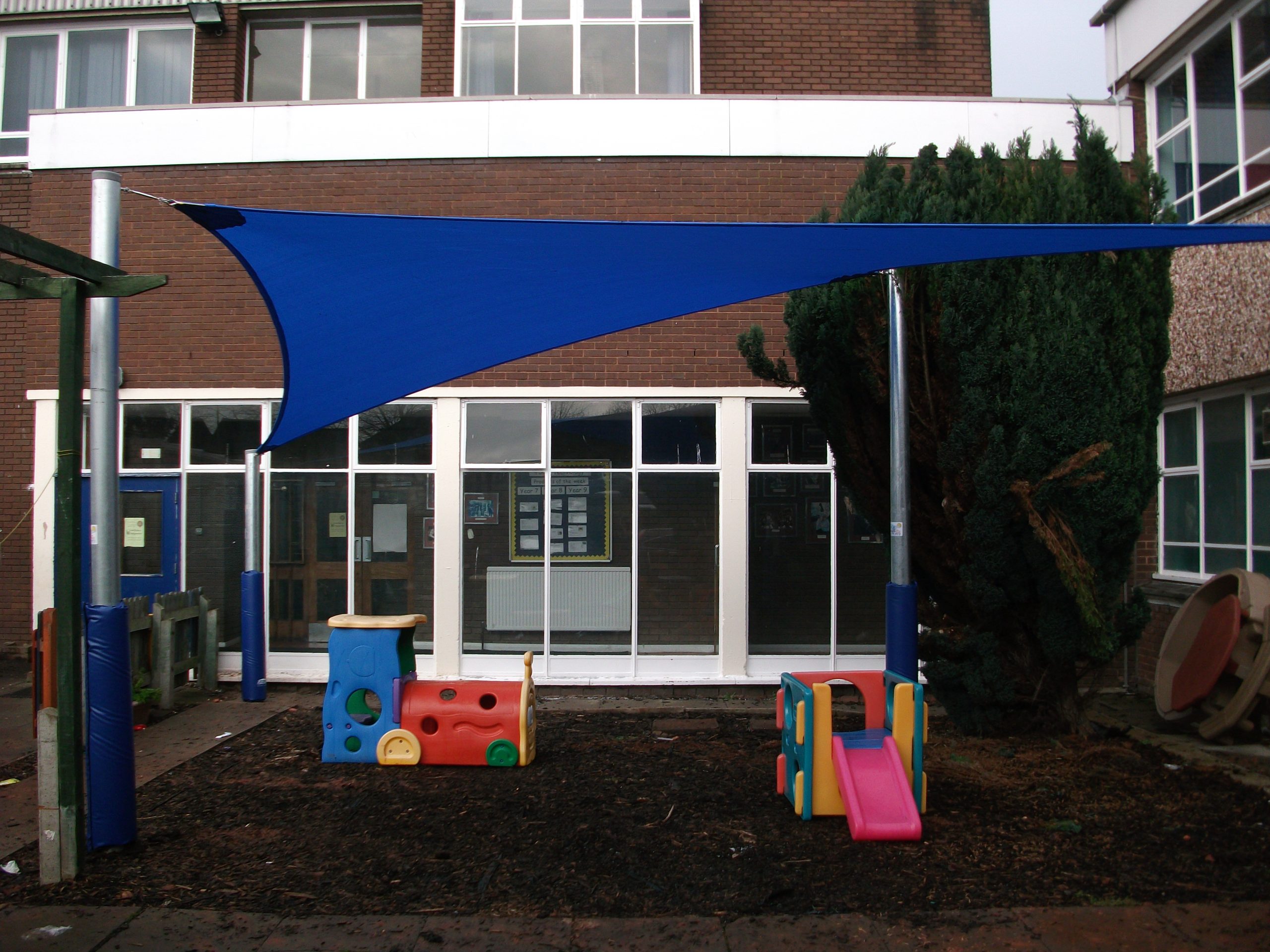 Wordsley Pre-School & Playgroup, Stourbridge - Shade Sail - Able Canopiesl