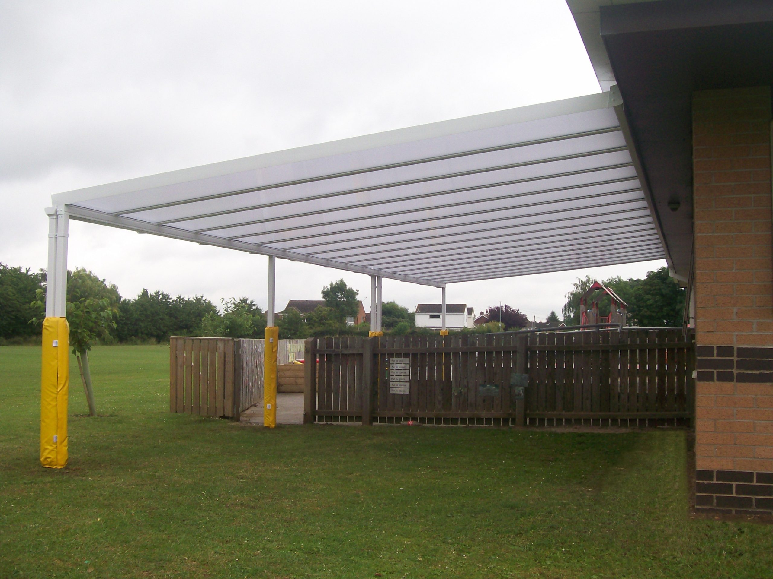 Greenfield Primary School - Wall Mounted Canopy - Able Canopies