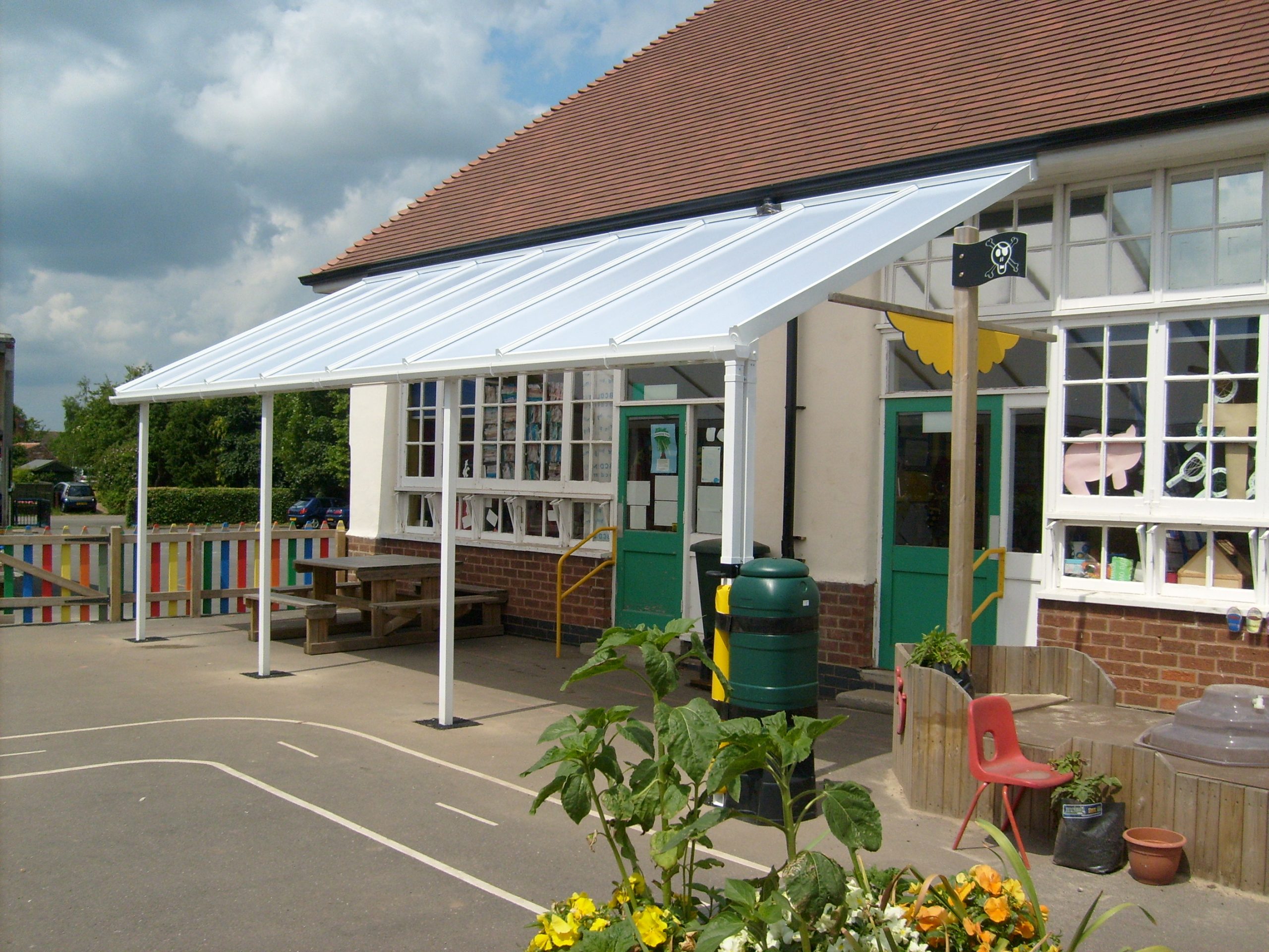 Orston Primary School, Orston - Wall Mounted Canopy - Able Canopies