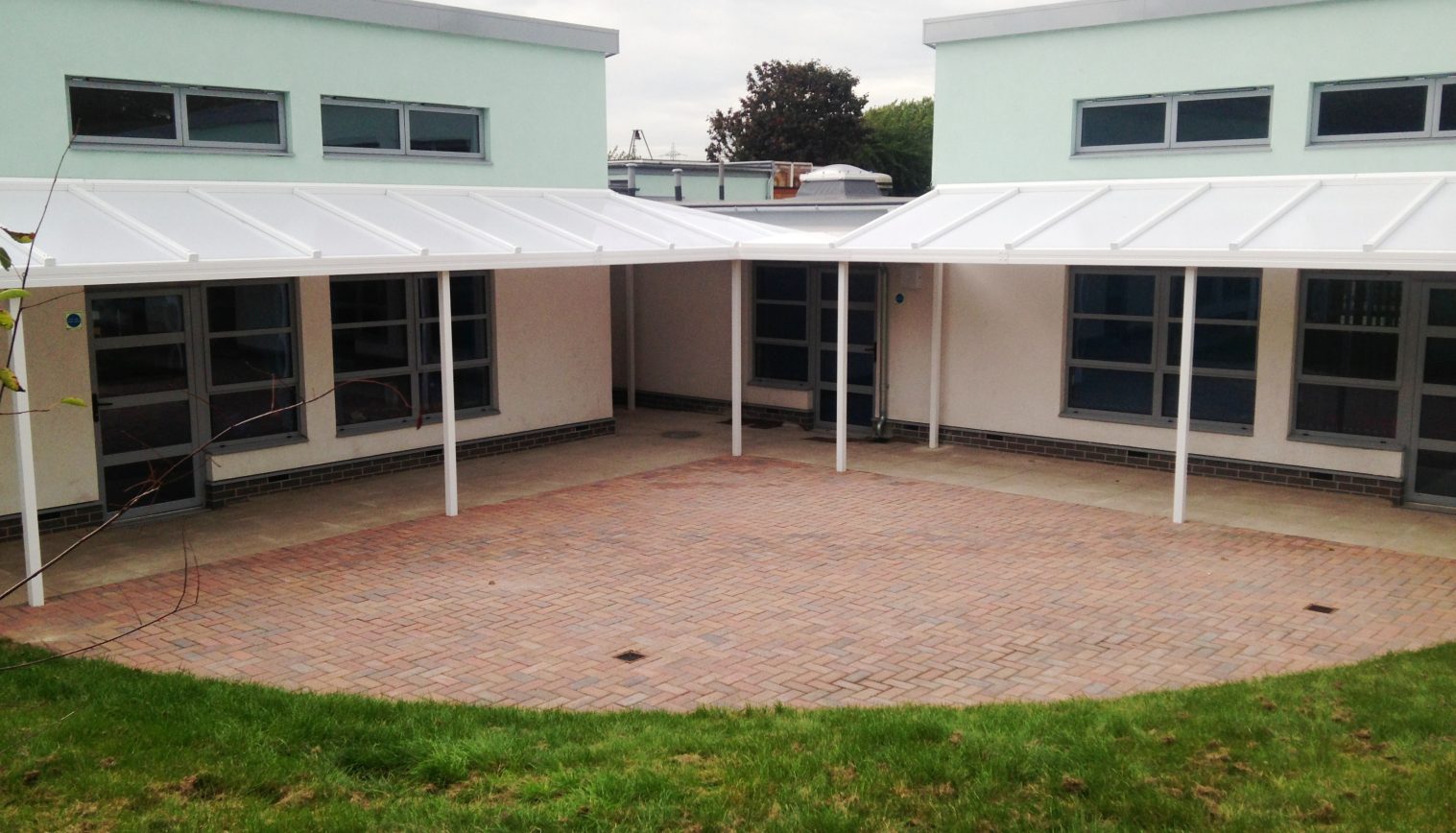 St Joseph’s RC Primary School, Essex – Wall Mounted Canopy