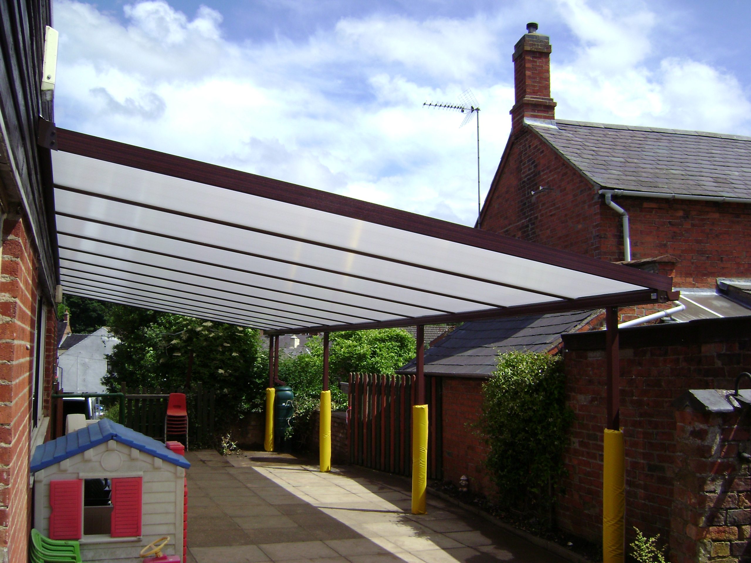 West Haddon Primary School, Northampton - Wall Mounted Canopy - Able ...