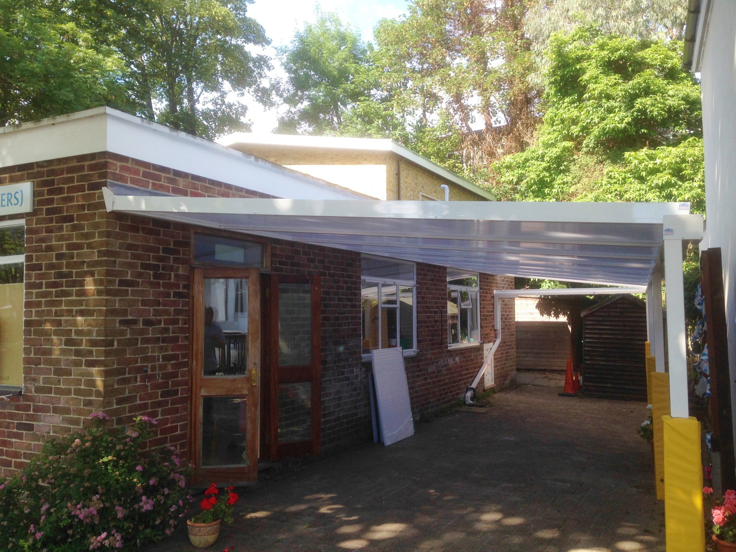 Fledgling Montessori Pre School, Wall Mounted Canopy - Able Canopies