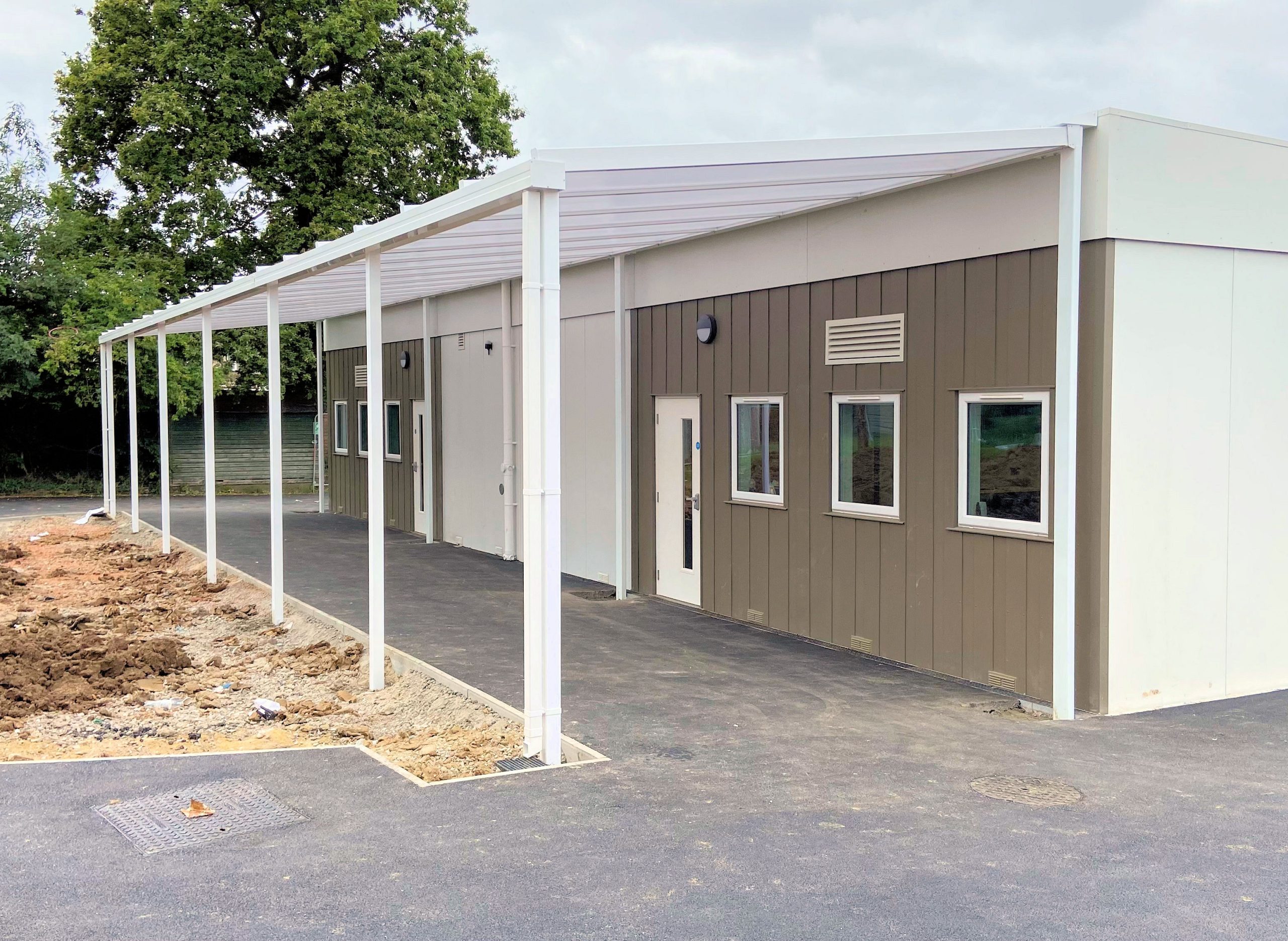 Canopies for Modular Buildings