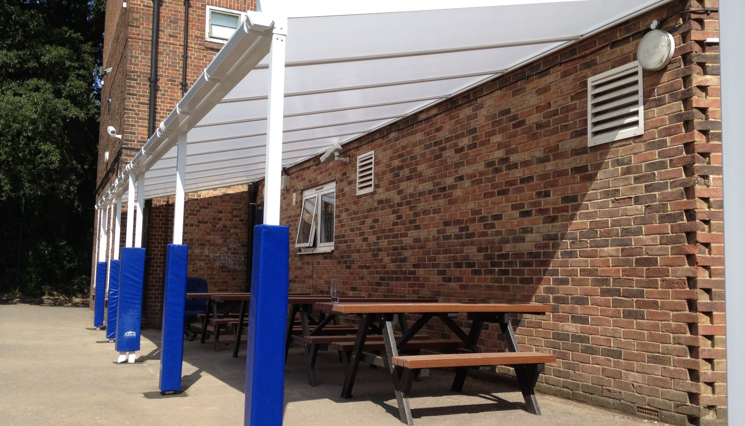 William Ellis School – Wall Mounted Canopy – Second Install