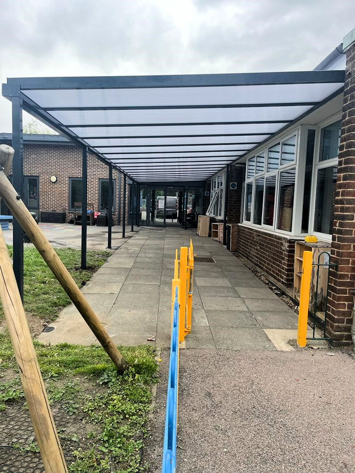 Capel Manor Primary School, Enfield - Wall Mounted Canopy