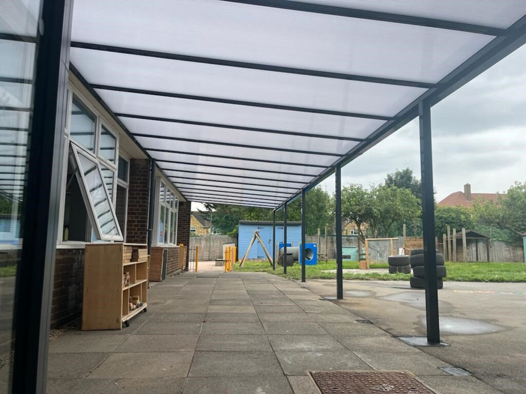 Capel Manor Primary School, Enfield - Wall Mounted Canopy